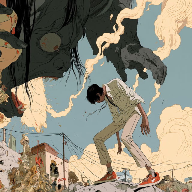Asaf Hanuka style, Midjourney V8.2, render 1 of 4