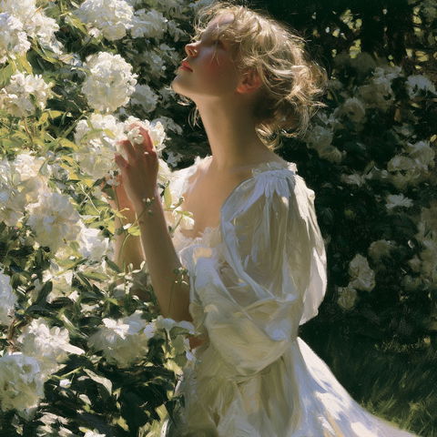 Charles Courtney Curran style (Painters), Midjourney V8.2