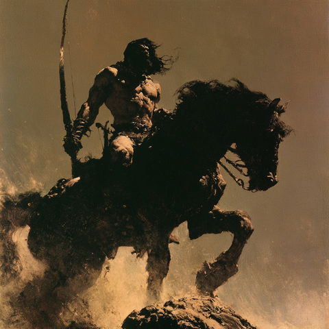 Frank Frazetta style (Illustrators), Midjourney V8.2