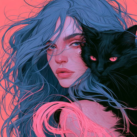 Jen Bartel style (Illustrators), Midjourney V8.2