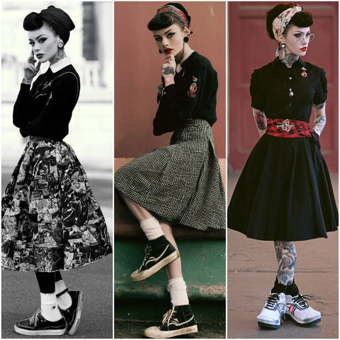 Psychobilly fashion style (Genres), Midjourney V8.2