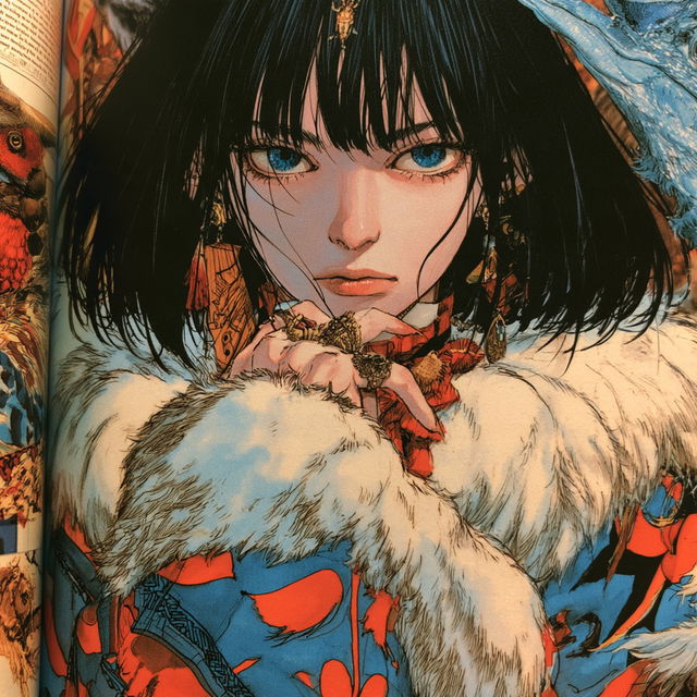 Takeshi Obata style, Midjourney V8.2, render 3 of 4