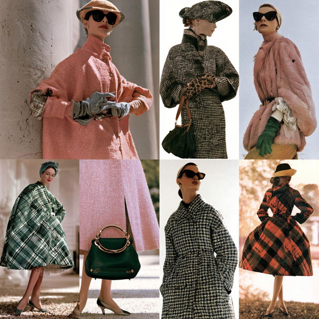 Vintage fashion style, Midjourney V8.2, render 1 of 4